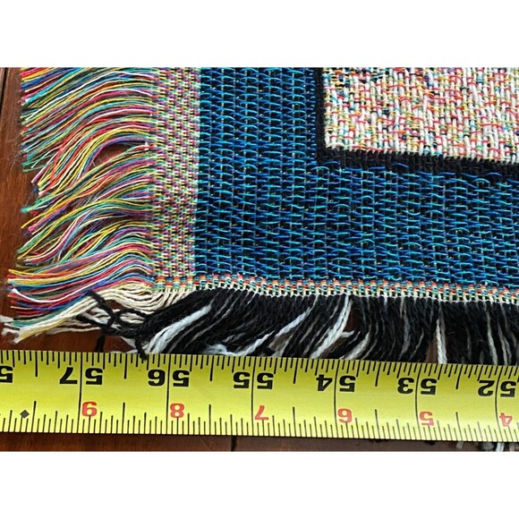 NIP Thomas Kinkade Throw Blanket Conquering the Storms Lighthouse Psalm 91:2 Vtg - Picture 5 of 10